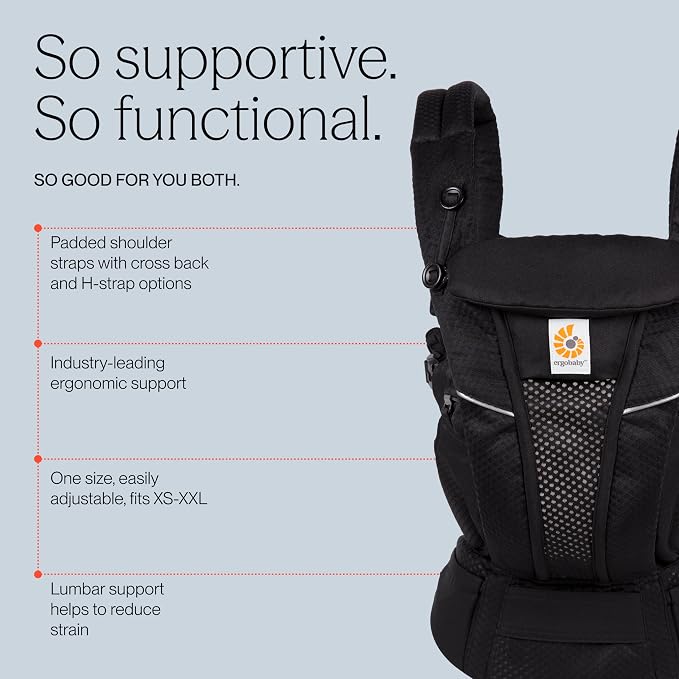 Ergobaby Omni Breeze Carrier for Newborns, from Birth to 20.4 kg