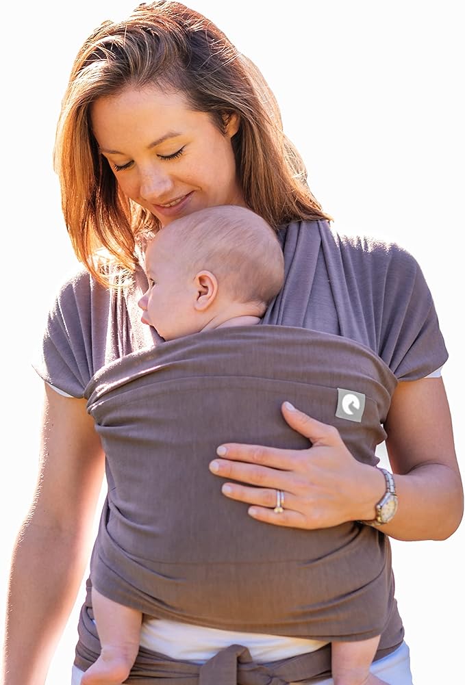 The Pocket Wrap™ by Trekki - Naturally Soft Baby Carrier with Large Front Pocket - Cotton Baby Sling from Birth to Toddler