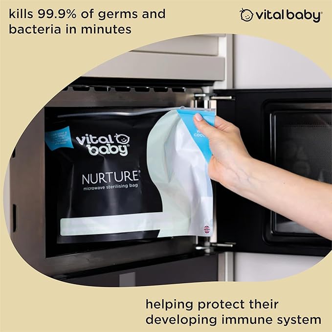 Vital Baby Nurture Microwave sterilising Bags, 5 Pack