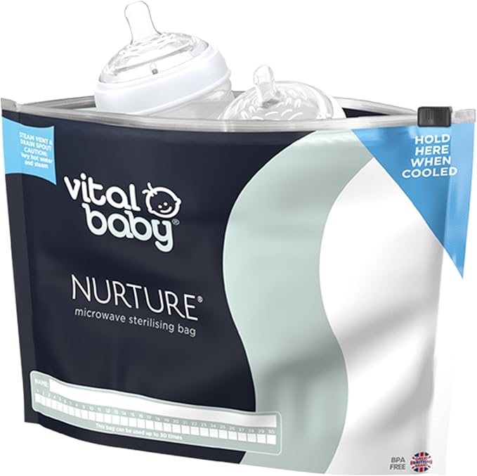 Vital Baby Nurture Microwave sterilising Bags, 5 Pack